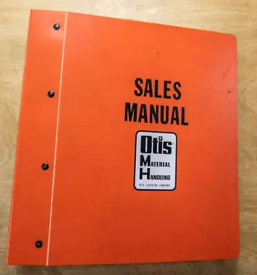 Vintage Otis Baker Forklift Color Sales Manual 1973 Moto-Truc FTD GAS Tiger York • $99