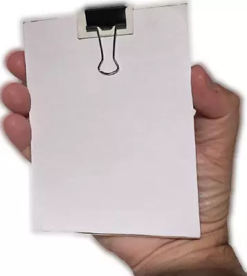 POCKET CLIP BOARD Mental Magic Trick Prediction ESP Mind Reading Paper Pad Draw • $16.89