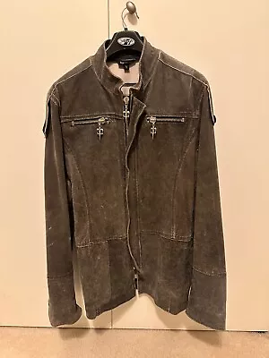 Men's Royal Underground  Leather Jacket XL Tan/Light Brown RARE Motorcycle • $149