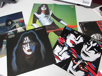 KISS 2 X VINYL RECORD 12  LP  ACE FREHLEY SOLO + ASYLUM IN COLOR + POSTER • £10.70