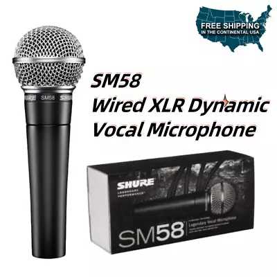 🎤 SM58 Wired XLR Dynamic Vocal Microphone US SALE (Included Cable) None SWITCH • $32.99