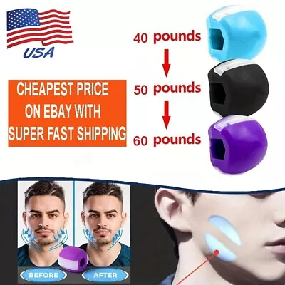 3PCS Jawline Exerciser Mouth Exercise Fitness Ball Neck Face Jaw Trainer Toning • $10.64