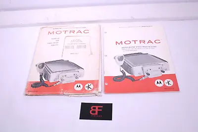 Two Motorola Motrac Mobile FM Two-Way Radio 136-174 MC Instruction Manual  MN347 • $39.99