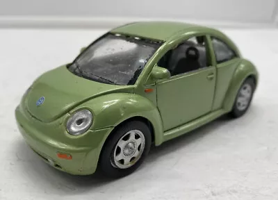 VW Volkswagen Beetle Diecast Car GREEN PBack Action SS5743 Kinsmart 1/32 FAIR • $9.75