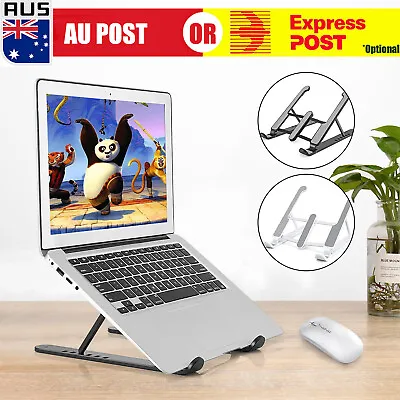 $9.59 • Buy Folding Laptop Stand Portable Tablet Holder Bracket Desktop Adjustable Riser J