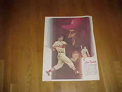 1970s St Louis Cardinals Stan Musial Coca Cola Coke Baseball Poster  • $28.56