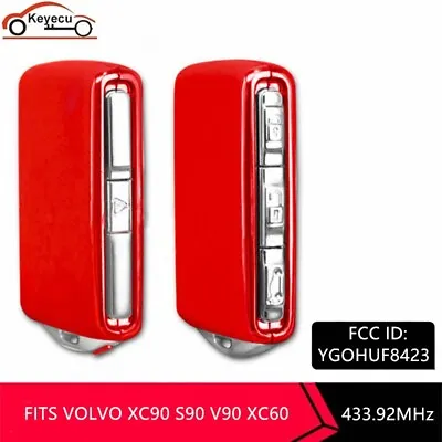 OEM FOR VOLVO XC90 S90 V90 XC60 SMART KEY KEYLESS REMOTE YGOHUF8423 4B Trunk RED • $57.02