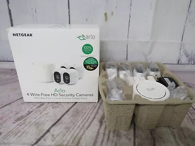 Netgear Arlo 4 Wire-free HD Security Cameras VMS3430 • $300