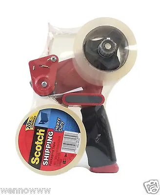 New Heavy Duty 3M Scotch Clear Packing & Shipping Tape 2 Rolls With Dispenser    • $35.99