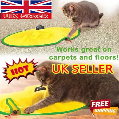 Undercover Motorised Revolving Toys Cat Meow Toy Electronic Pet Interactive • £13.55