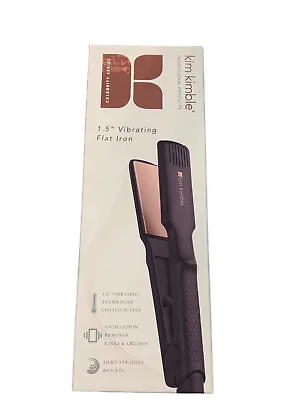 Kim Kimble 2 Inch Vibrating Flat Iron Tourmaline Ceramic Hair Straightener • $39.99