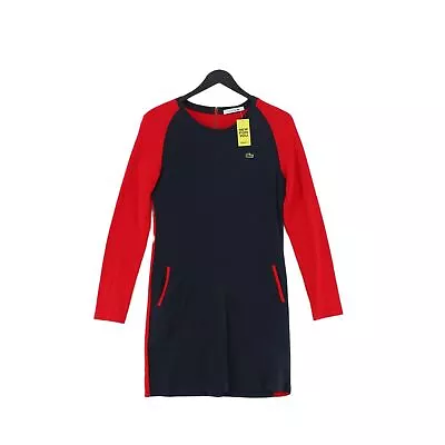 Lacoste Women's Midi Dress UK 8 Red 100% Other T-Shirt Dress • £21.30