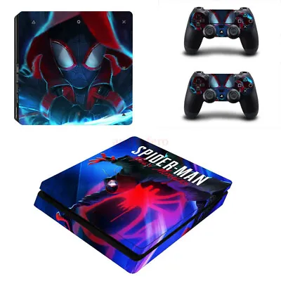 $24.85 • Buy 2022 PS4 Slim Console Controllers Warp Spiderman Skin Sticker Decal BRAND NEW