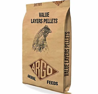 ARGO LAYERS PELLETS 350g 1kg 2.5k 5k 10k 20kg : Chicken Feed Bpl Poultry Bird Vf • £6.99