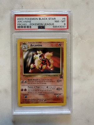$15 • Buy Pokemon Arcanine Black Star Promo 6 PSA 8