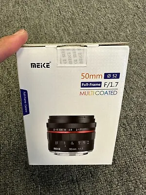 Meike 50mm F/1.7 Sony E-Mount Full Frame Large Aperture Manual Focus Lens • $65