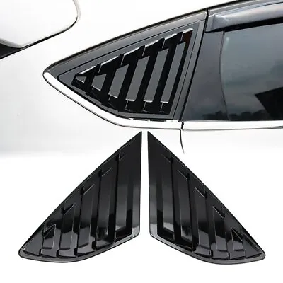 Quarter Louver Cover Vent Side Window For Ford Mondeo MK5 2014-2019 Glossy Black • £25.67