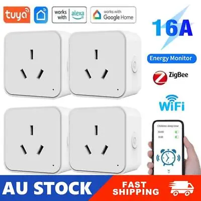 16A Smart AU Socket Plug Tuya WiFi/Zigbee Voice Control For Alexa Google Home • $33.85