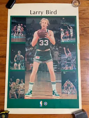 RARE Vintage 1980 Starline Larry Bird  Rookie Poster 36 X 24 Official NBA Merch • $69.99