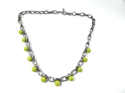 Joomi Lim Modern Muse Single Row Sphere Choker Necklace NWOT 155 GREEN IRRG • $37.50