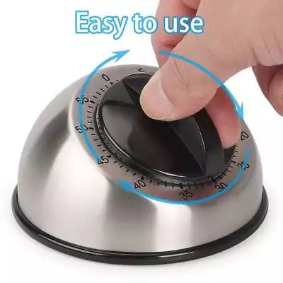 Hot Long Ring Bell Alarm Loud 60-Minute Kitchen Cooking Wind Up Timer Mechanical • $8.81