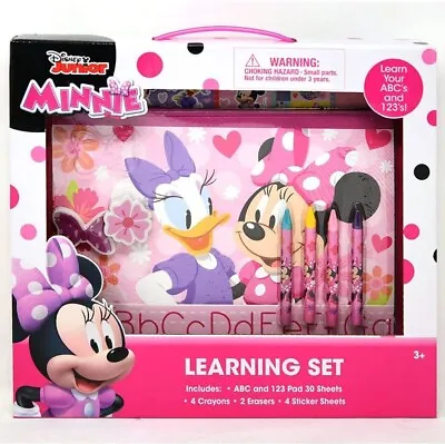 Minnie Mouse Learn To Write Practice Set With Writing Pad Crayons Stickers • $12.99