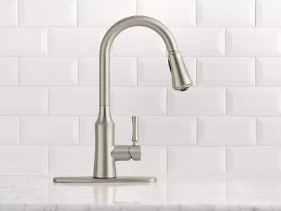 MOEN Venango Single-Handle PullDown Sprayer Kitchen Faucet Spot Resist Stainless • $149.99