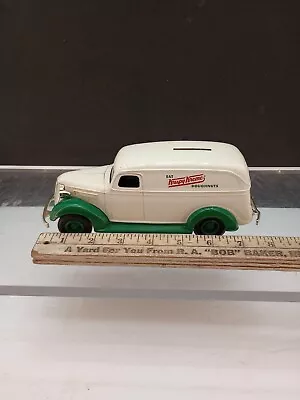 Vtg Rendition Of A 1938 Chevy Panel Truck Krispy Kreme  Ertl  Diecast Bank & Key • $25