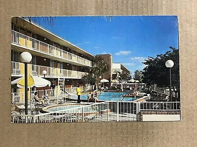 Postcard Macon Georgia GA Davis Bros Cafeterias & Motor Lodges Pool Roadside PC • $4.29