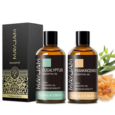 100/200ml Frankincense Eucalyptus Oil Pure Essential Oils Aroma Diffuser Oil • $23.99