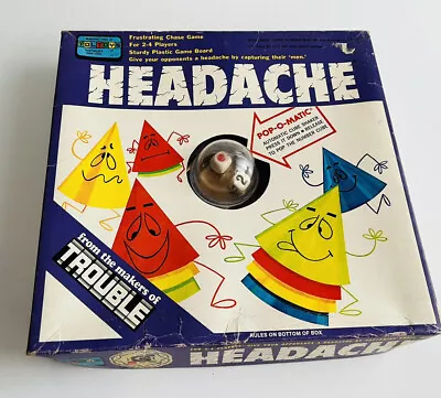 VINTAGE HEADACHE POP O MATIC BOARD GAME- TOLTOYS 1960s COMPLETE- VGC • $16