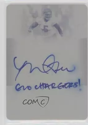 2013 Leaf Trinity Printing Plate Yellow 1/1 Manti Te'o Rookie Auto RC 0t3 • $75.29