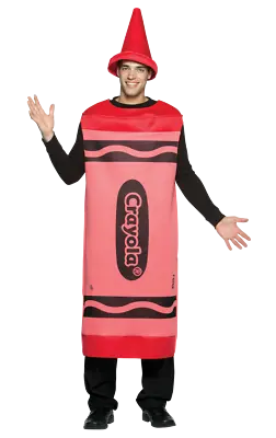 Men's Crayola Crayon Red Tunic Stag Night Group Fancy Dress Costume • £64.99