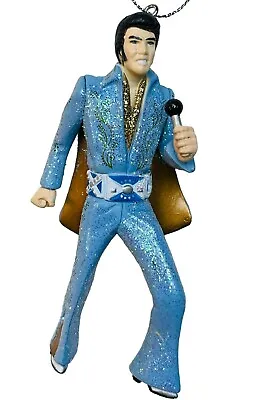Elvis Presley Christmas Ornament Kurt Adler Blue Suit Shoes Gold Cape King Rock • $12.99