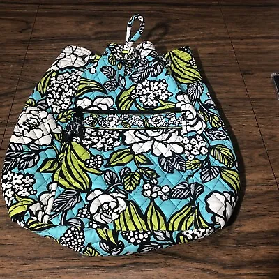 Vera Bradley Island Blooms (RETIRED PATTERN) Small Cinch-top Backpack 2012  • $14.99