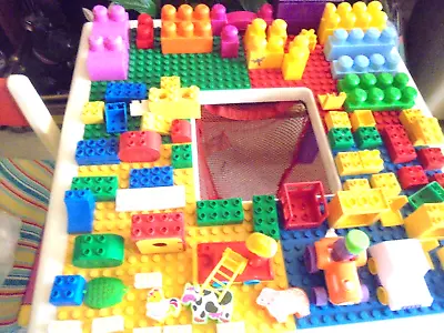 Mega Blocks & Legoduplochildrens Activity Table & Chair+lots Of Blocks • £40