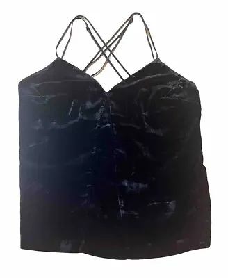 Alice McCall Black Velour Dazed & Confused Cami Size 10 As New • $9