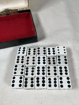 Lot Of 20 Vintage Dice In A Box • $7.99