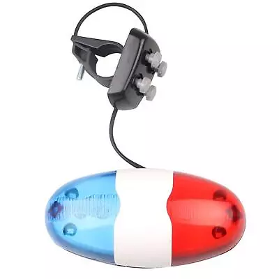 LED Bicycle Light Police Car Electric Siren Horn Bell Bike 4 Sounds Trumpet • $7.17