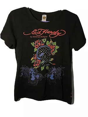 Ed Hardy Koi Fish Women Top T-shirt Size XXL • $32.42