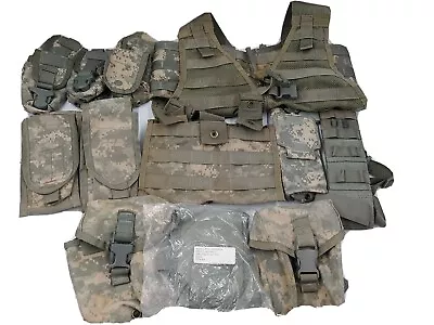 Tactical Paintball  ACU MOLLE II  Rifleman FLC Vest W/ 17 Pches • $34.97