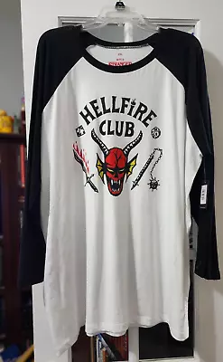 Stranger Things Hellfire Club Netflix Men’s Long Sleeve Shirt Size XXL NEW Tags • $29.99