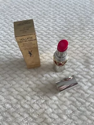 Yves Saint Laurent Pink Lip Balm Volupte Tint In Balm 4  Desire Me Pink ❤️NEW❤️ • £19