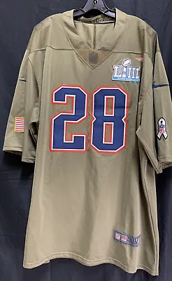 New England Patriots - James White #28 Salute To Service 3XL Men's Jersey • $45