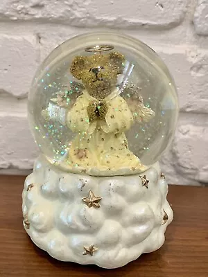 Christmas Snow Globe ~Angelfaith~ The Bearstone Collection Boyds Bears Musical • $16