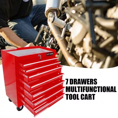 7-Drawer Tool Box Wheels Multifunctional Tool Cart Mechanic Tool Storage Cabinet • $239.99