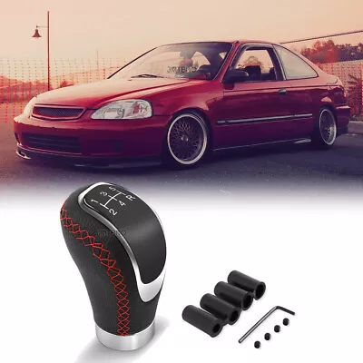 5/6 Speed Car Manual Gear Shift Knob Shifter Stick Lever PU For Honda Civic SI • $10.51