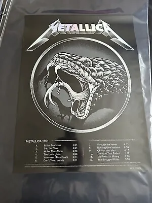 Metallica Black Album Foil Poster.  • £175