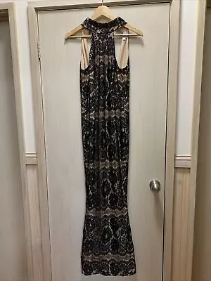 Elle Zeitoune Luxe Stunning Sexy Black Lace Formal Evening Gown / Dress Sz 8 • $100