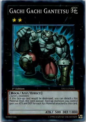 Yugioh Yu-Gi-Oh Gachi Gachi Gantetsu YS11-EN042 1st Edition Dawn Of The Xyz • $1.49